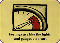 Emotions are like guages on a car